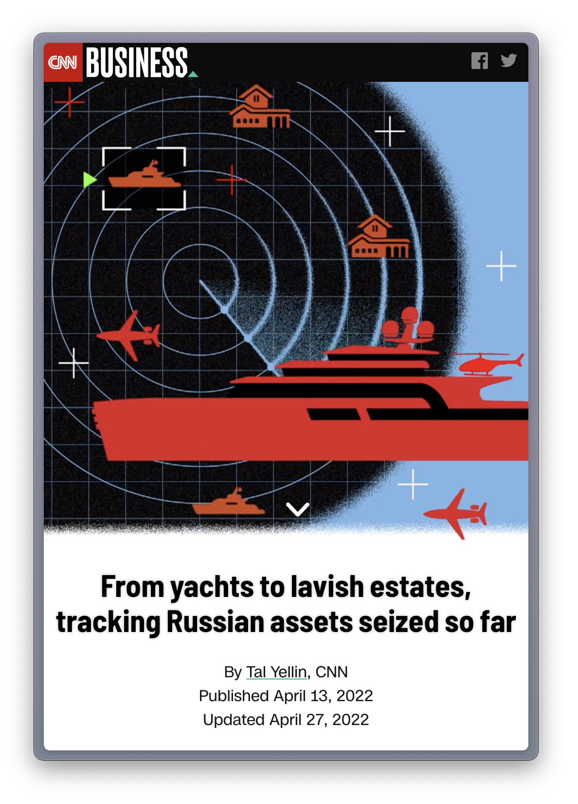 Russian assets seized